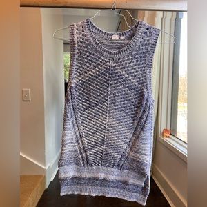Gap Indigo Sleeveless Sweater